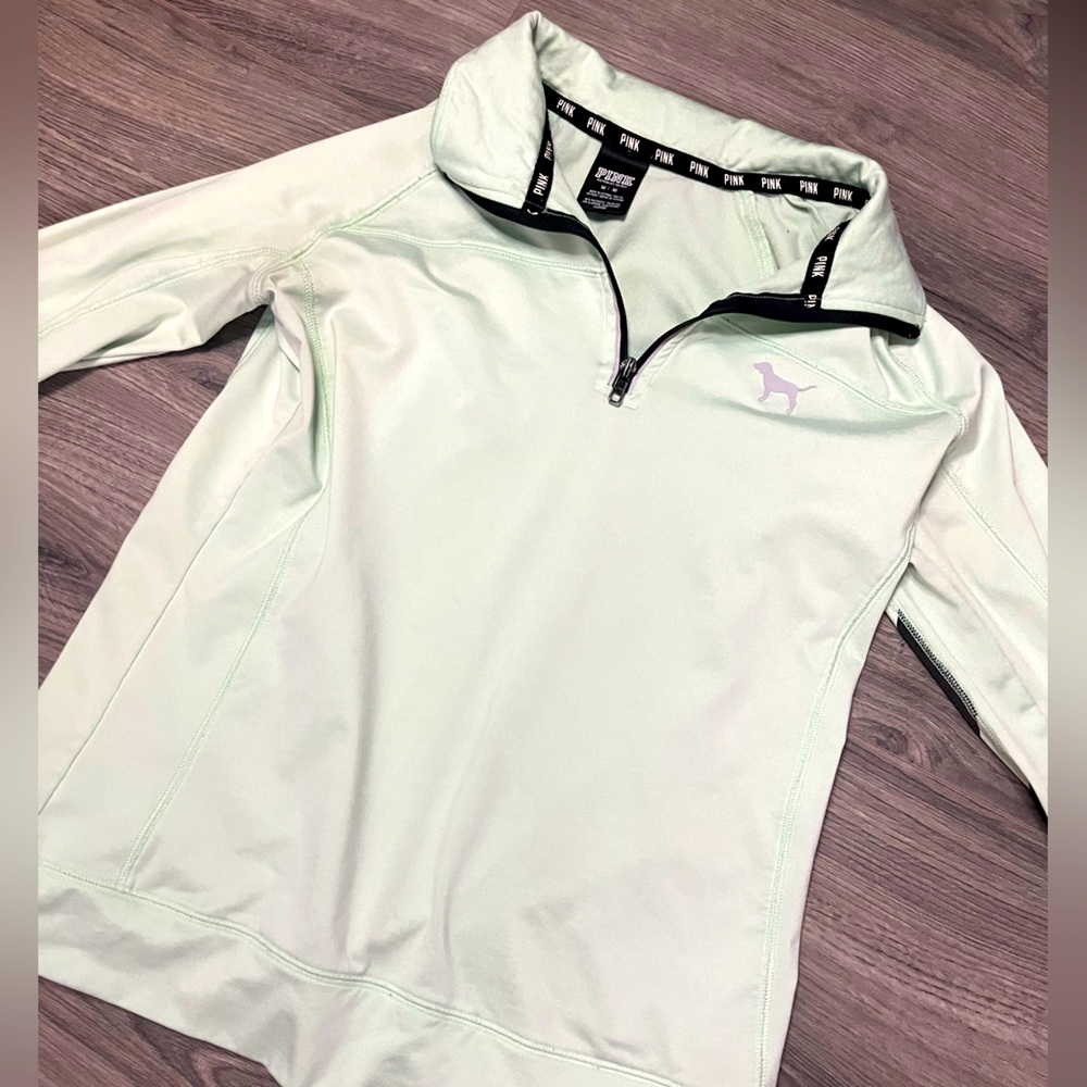 PINK Teal Half Zip Up Jacket